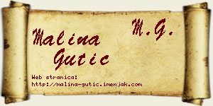 Malina Gutić vizit kartica